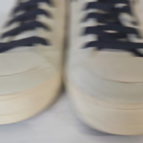 P448 White and Blue Sneakers Classic High-Top Design - Picture 7 of 14